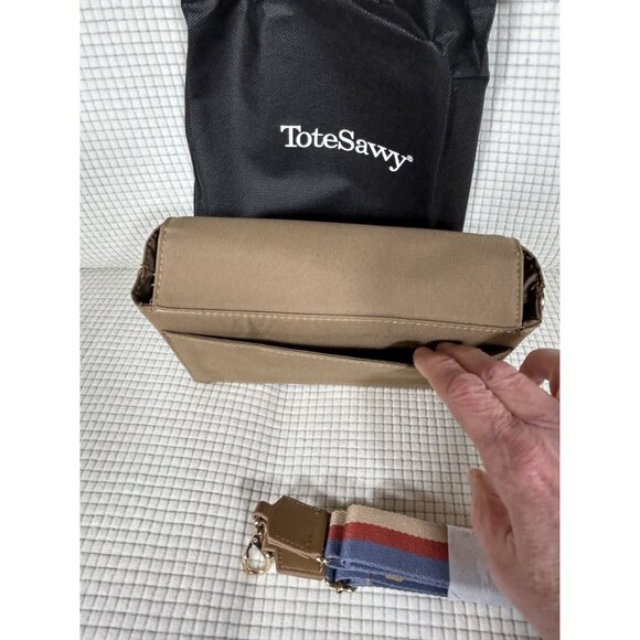 Totesawy Tan Mini Diaper Bag with Changing pad, Shoulder Strap, NIB - Picture 5 of 8